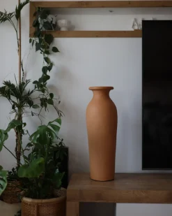 Wazon dekoracyjny MUAR Ceramika 60 cm Pomarańczowy