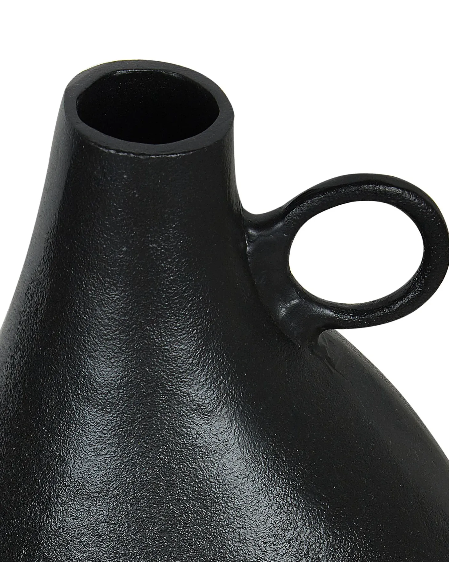 Wazon dekoracyjny NARBADA Metal 36 cm Czarny
