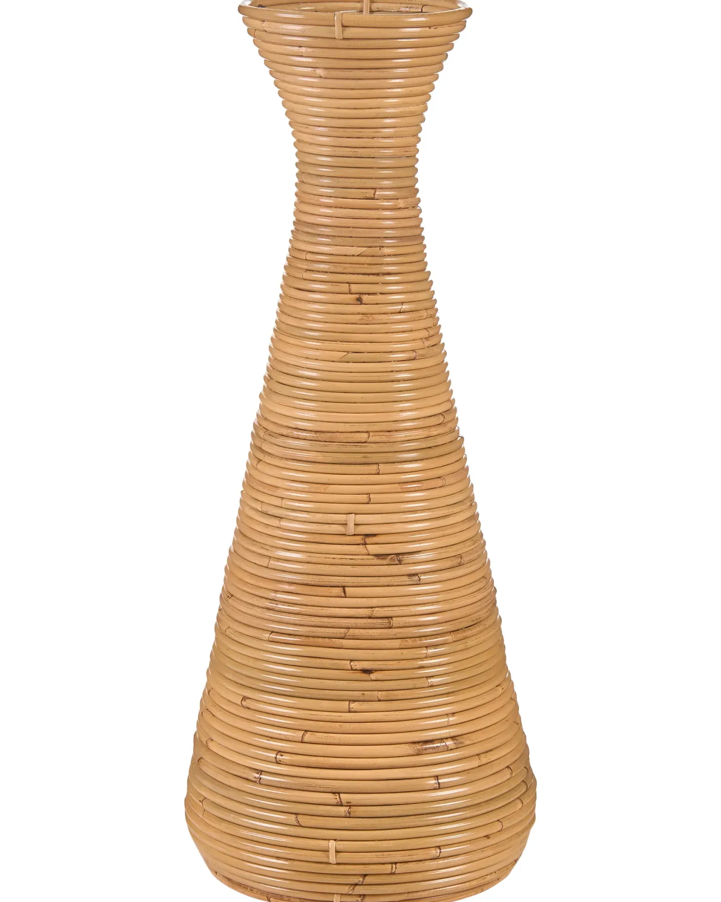 Wazon dekoracyjny NIDRI Rattan 70 cm Naturalny