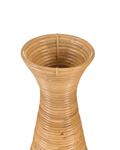 Wazon dekoracyjny NIDRI Rattan 70 cm Naturalny