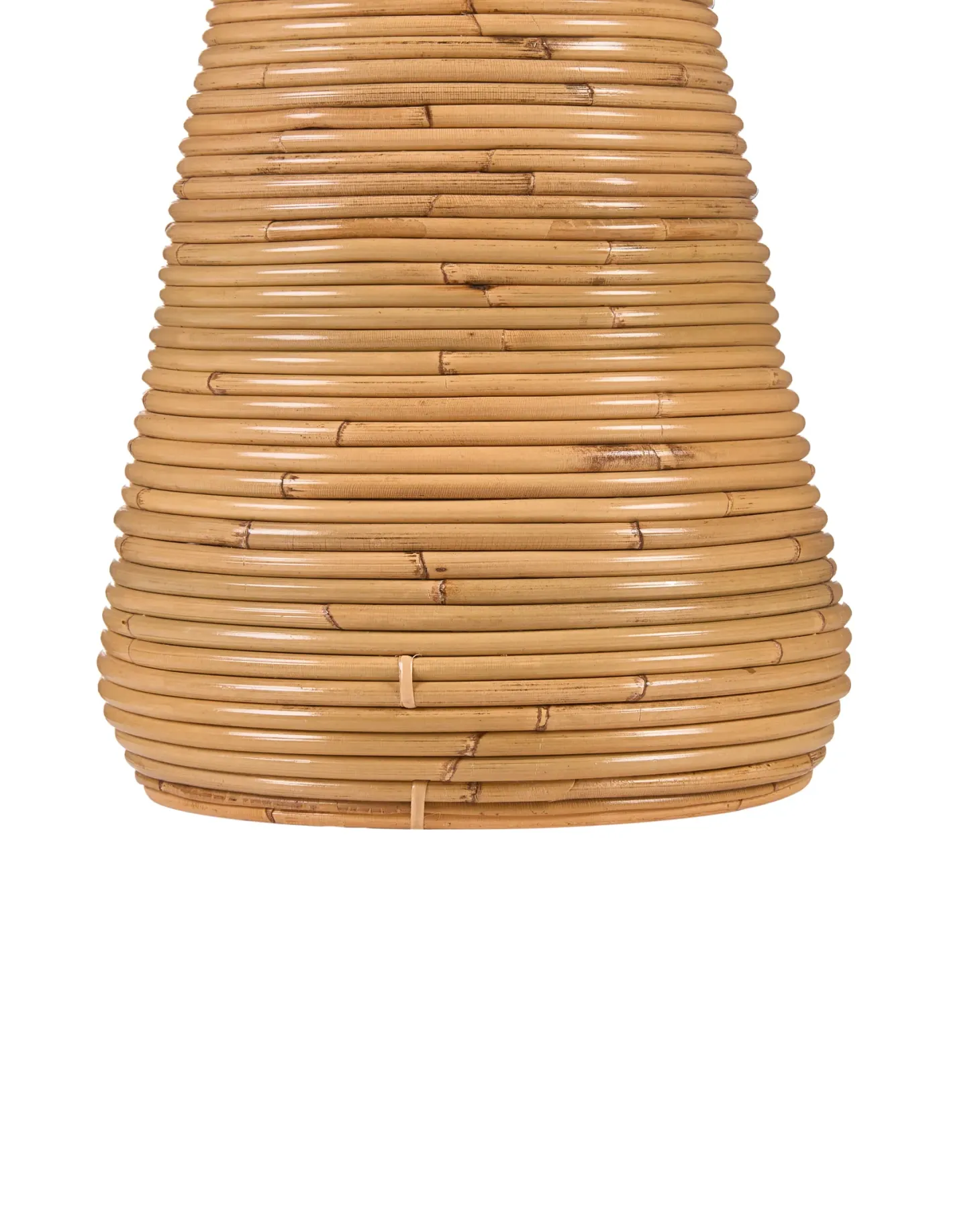 Wazon dekoracyjny NIDRI Rattan 70 cm Naturalny