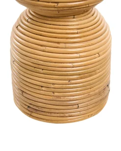 Wazon dekoracyjny NUORO Rattan 70 cm Naturalny