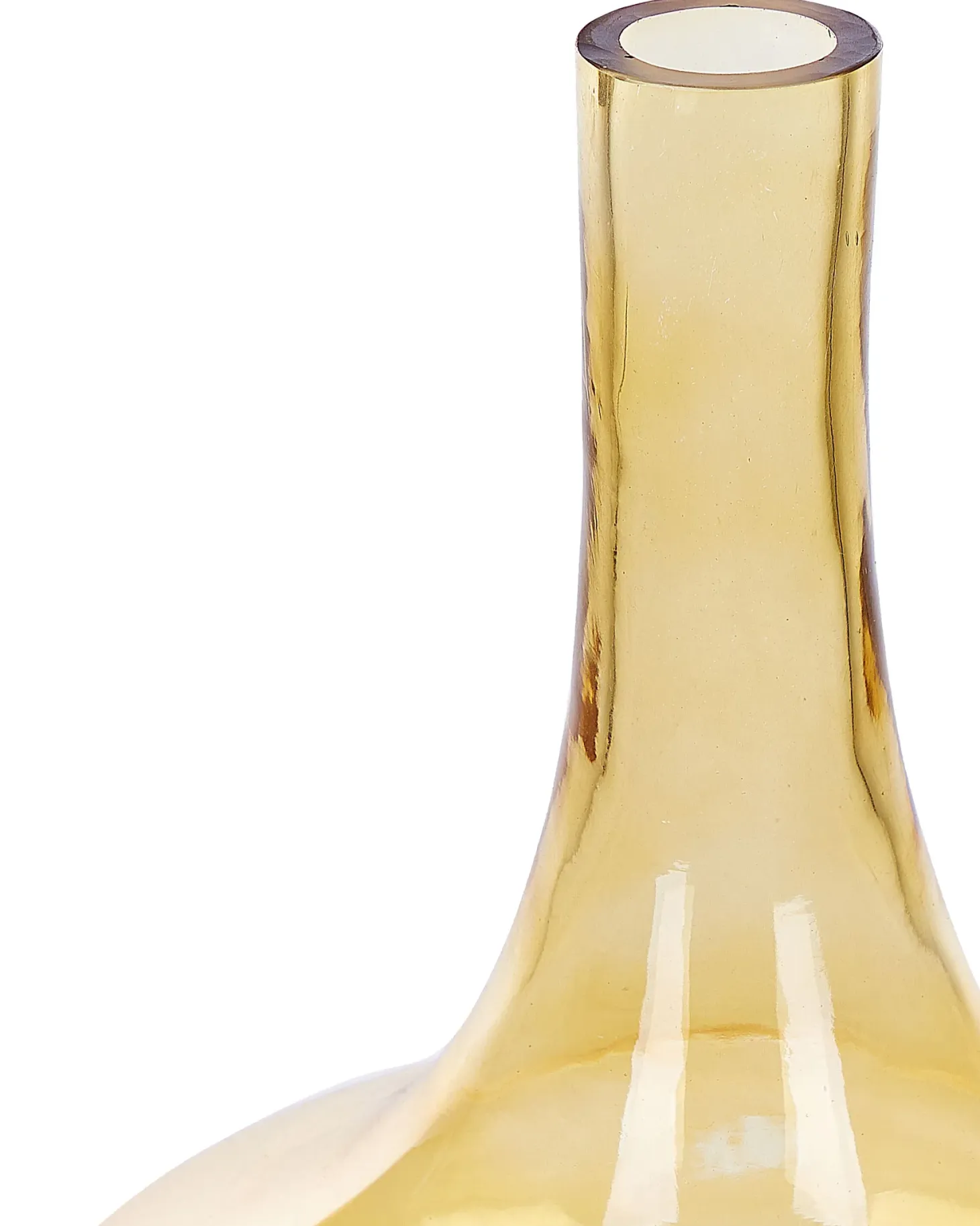 Wazon dekoracyjny PANEER Szkło 30 cm Żółty