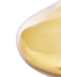 Wazon dekoracyjny PANEER Szkło 30 cm Żółty