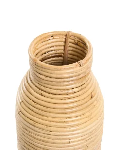 Wazon dekoracyjny PREMANA Rattan 55 cm Naturalny