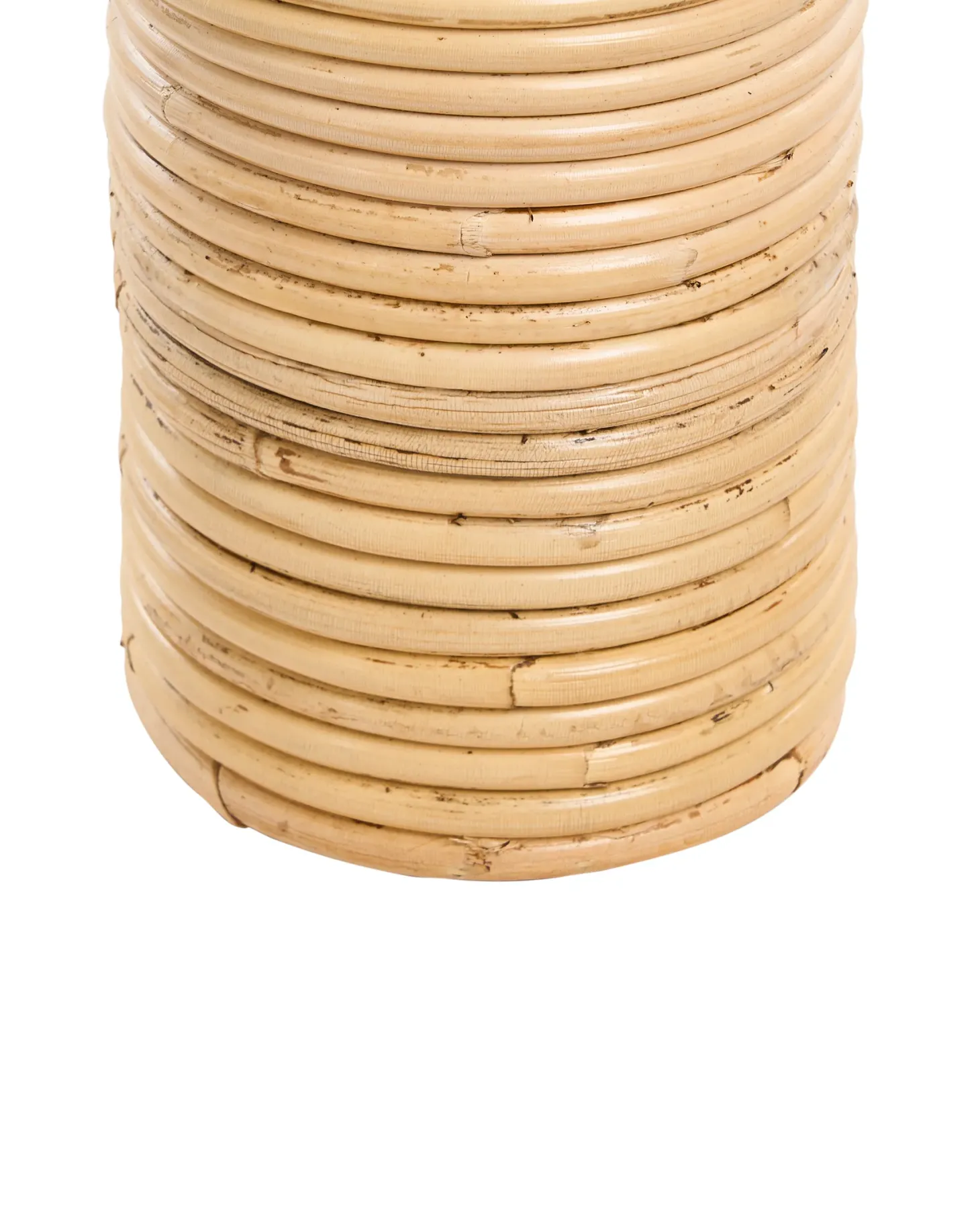 Wazon dekoracyjny PREMANA Rattan 55 cm Naturalny