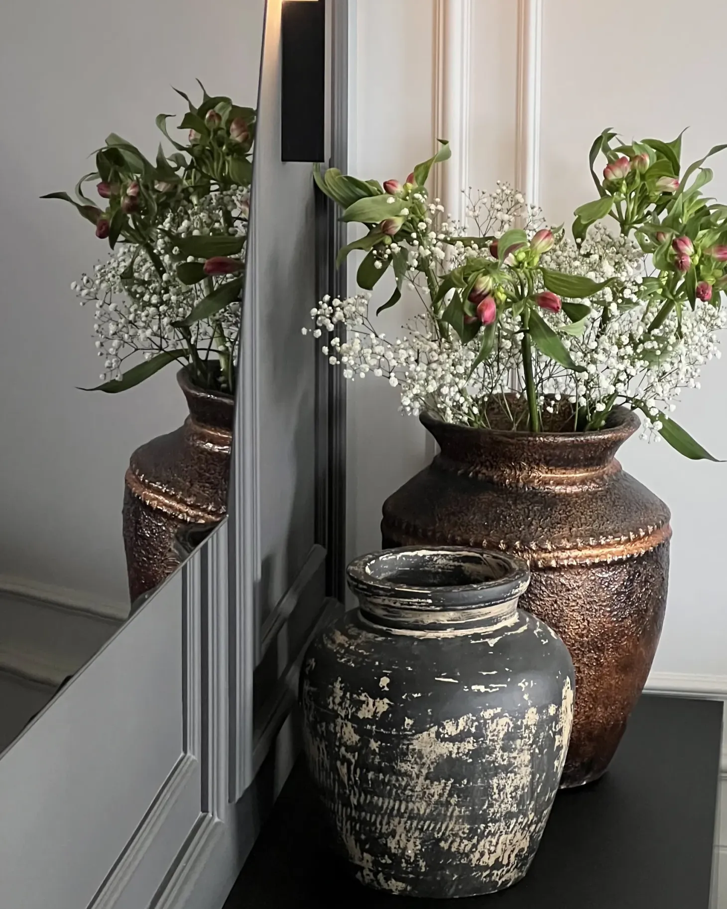 Wazon dekoracyjny PUCHONG Ceramika 40 cm Miedziany