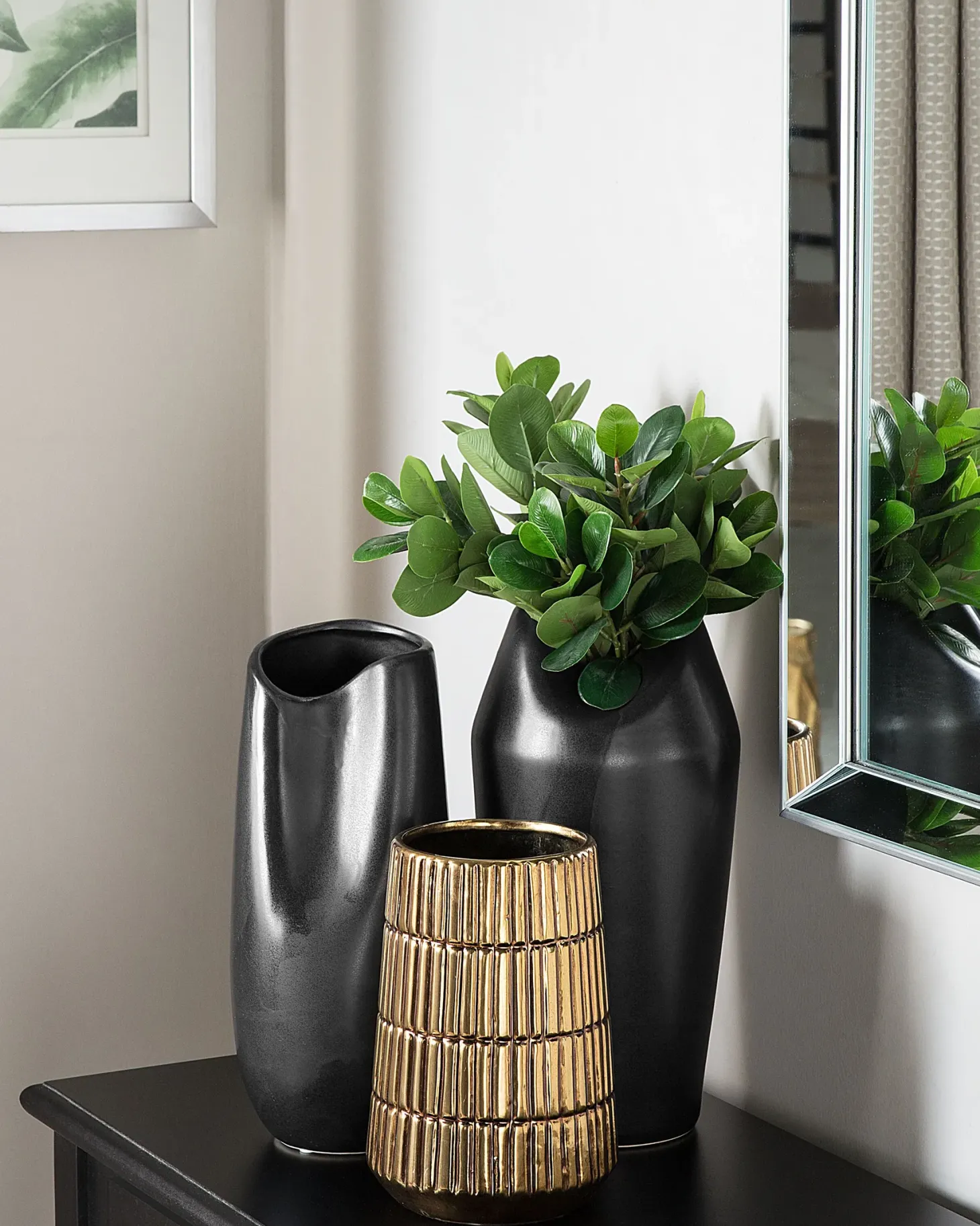 Wazon dekoracyjny QANAWAT Kamionka 22 cm Złoty