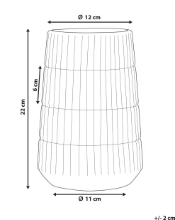 Wazon dekoracyjny QANAWAT Kamionka 22 cm Złoty