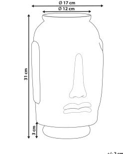 Wazon dekoracyjny SAMBAR Szkło 31 cm Niebieski