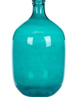 Wazon dekoracyjny SAMOSA Szkło 48 cm Turkusowy