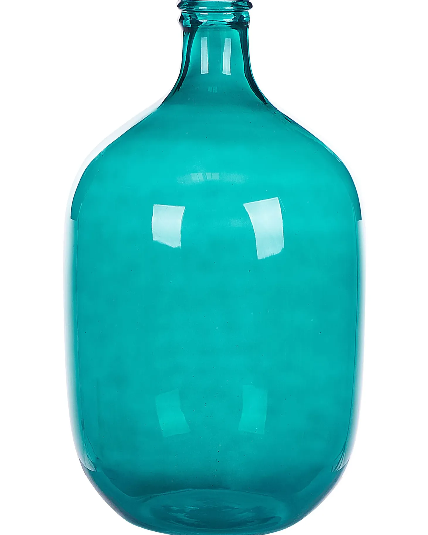 Wazon dekoracyjny SAMOSA Szkło 48 cm Turkusowy