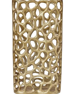 Wazon dekoracyjny SANCHI Metal 33 cm Złoty