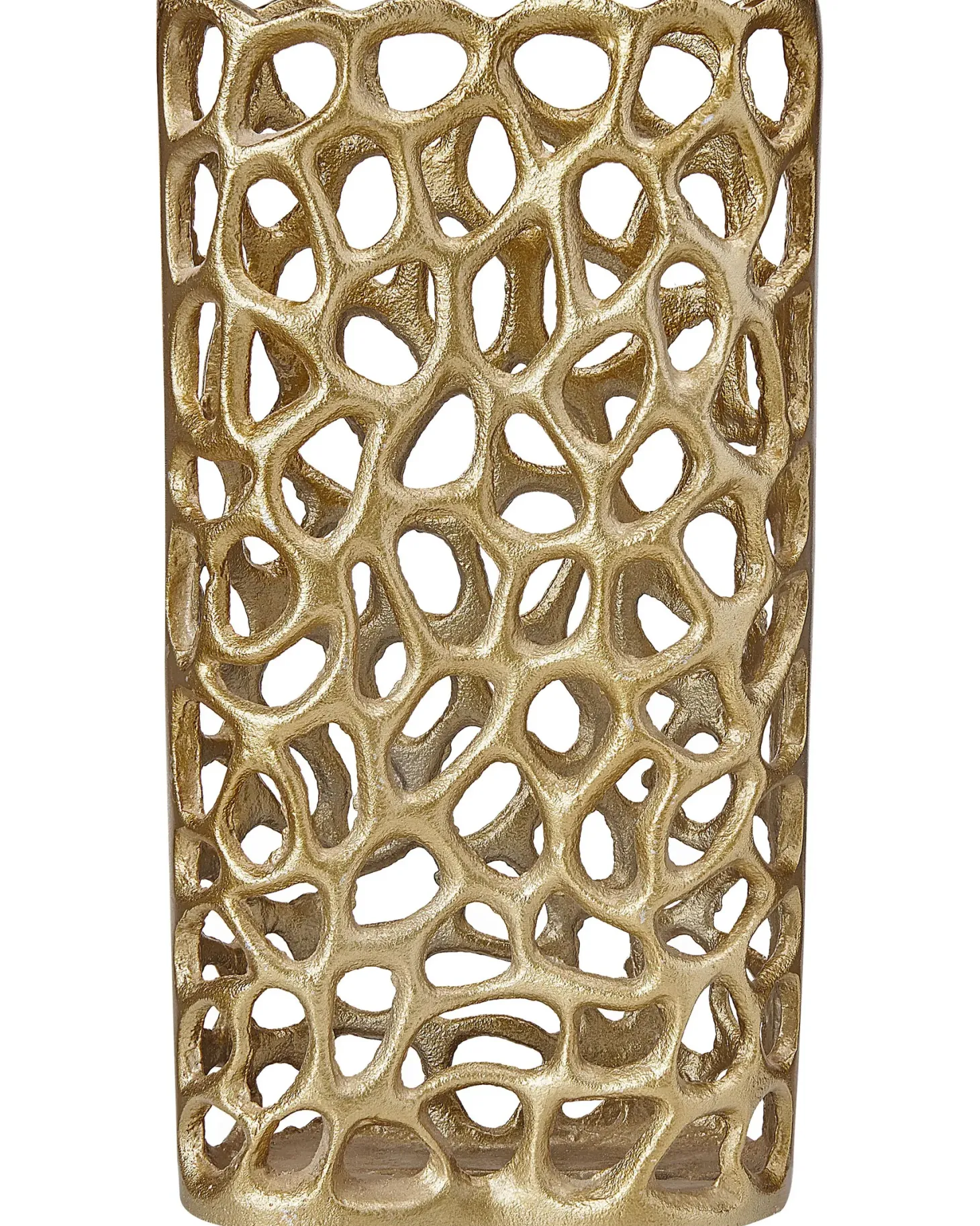 Wazon dekoracyjny SANCHI Metal 33 cm Złoty