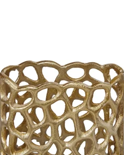 Wazon dekoracyjny SANCHI Metal 33 cm Złoty