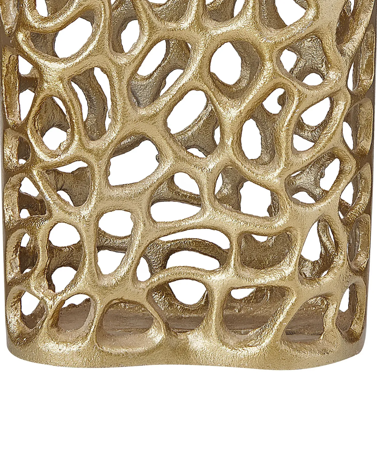 Wazon dekoracyjny SANCHI Metal 33 cm Złoty