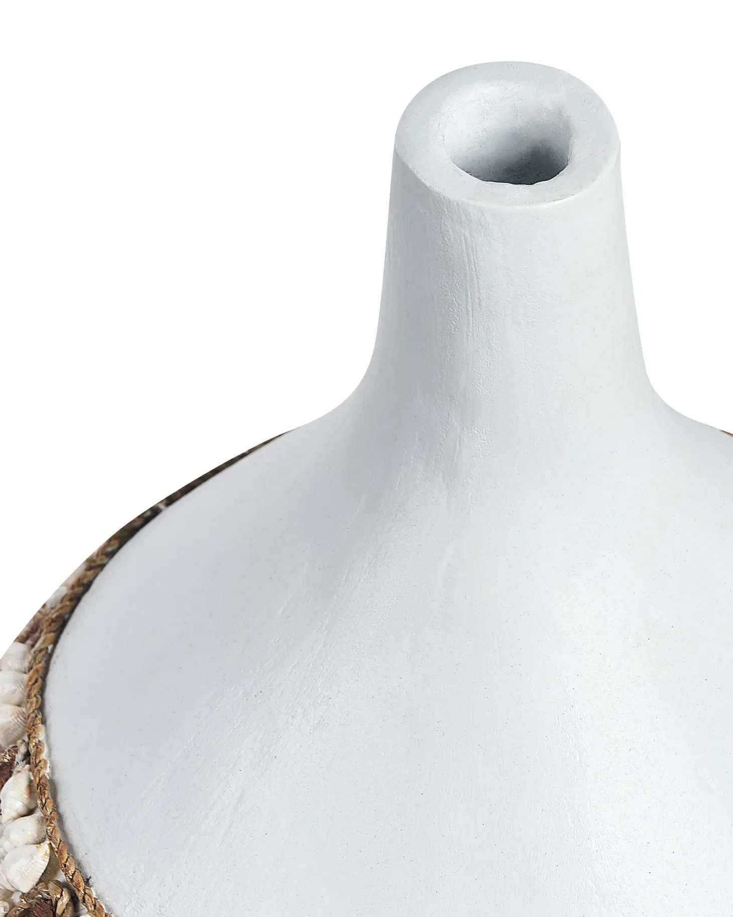 Wazon dekoracyjny SIMPANG Ceramika 33 cm Biały