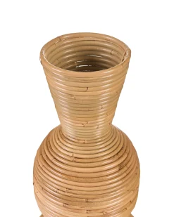 Wazon dekoracyjny SYMI Rattan 70 cm Naturalny