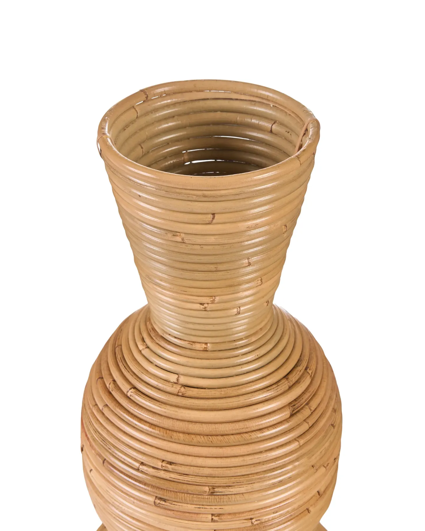 Wazon dekoracyjny SYMI Rattan 70 cm Naturalny