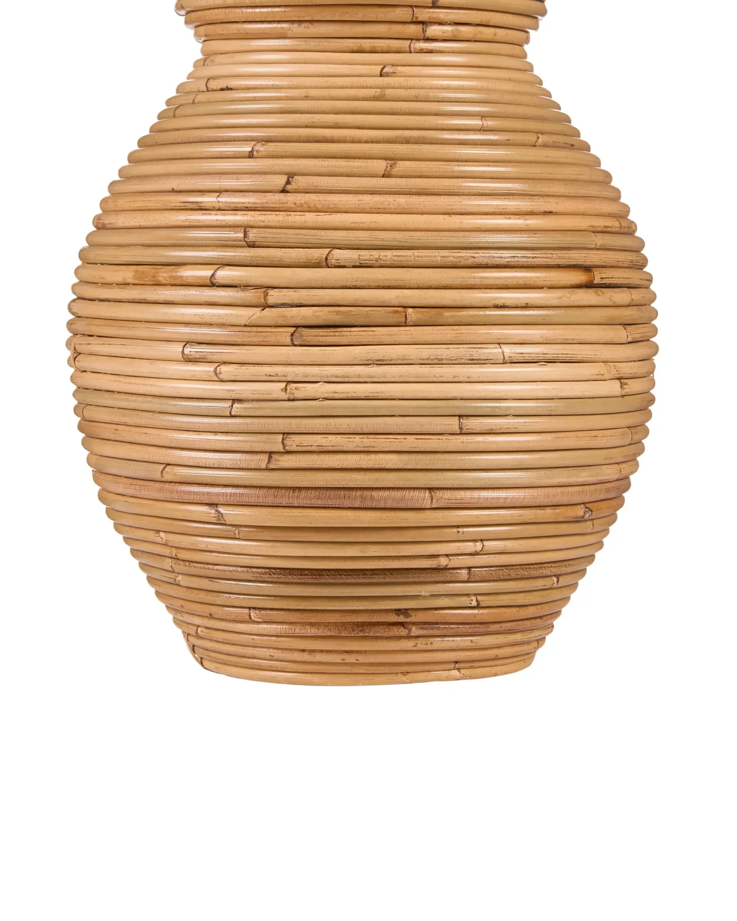 Wazon dekoracyjny SYMI Rattan 70 cm Naturalny