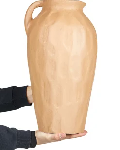 Wazon dekoracyjny TAIPING Ceramika 46 cm Piaskowy