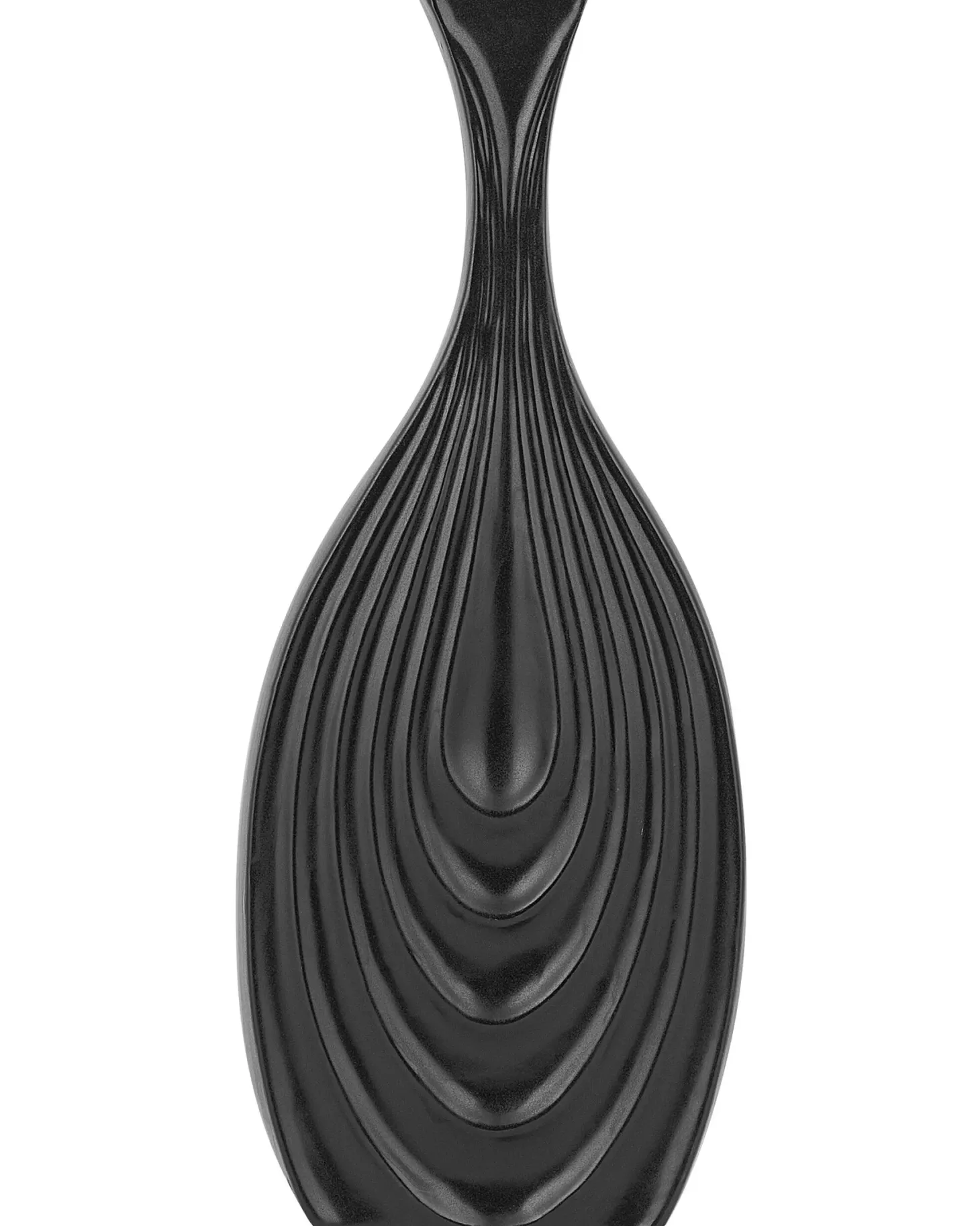 Wazon dekoracyjny THAPSUS Ceramika 39 cm Czarny