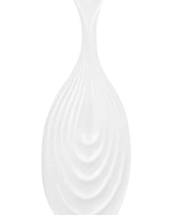 Wazon dekoracyjny THAPSUS Ceramika 39 cm Biały