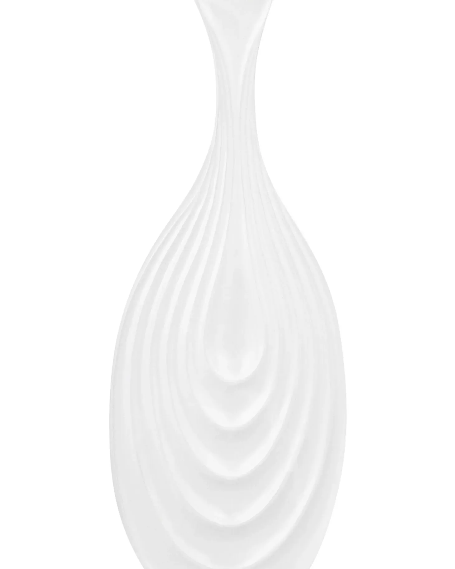 Wazon dekoracyjny THAPSUS Ceramika 39 cm Biały