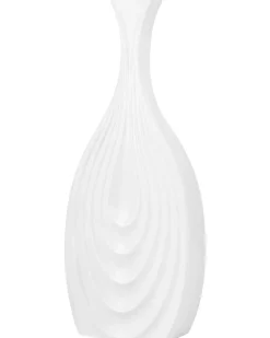 Wazon dekoracyjny THAPSUS Ceramika 39 cm Biały