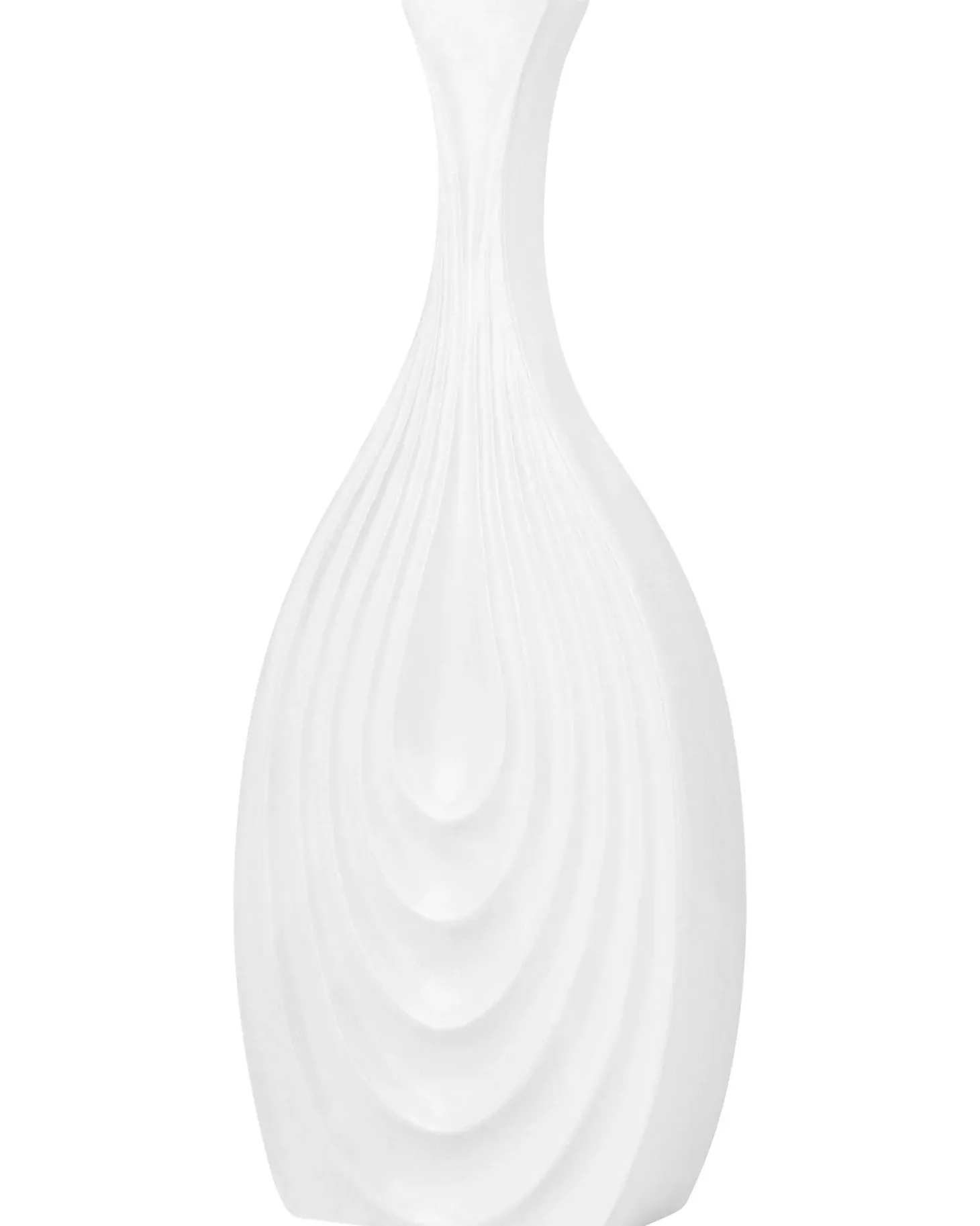 Wazon dekoracyjny THAPSUS Ceramika 39 cm Biały