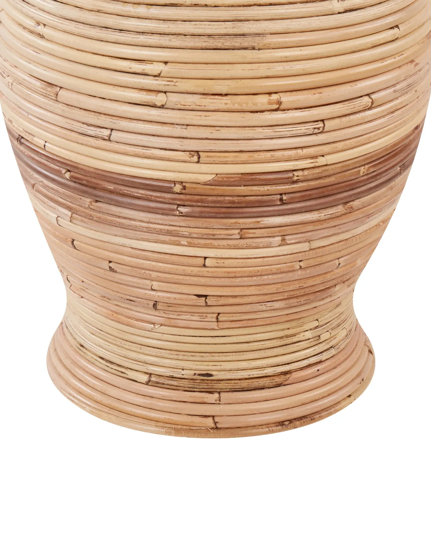 Wazon dekoracyjny TRINISA Rattan 70 cm Naturalny
