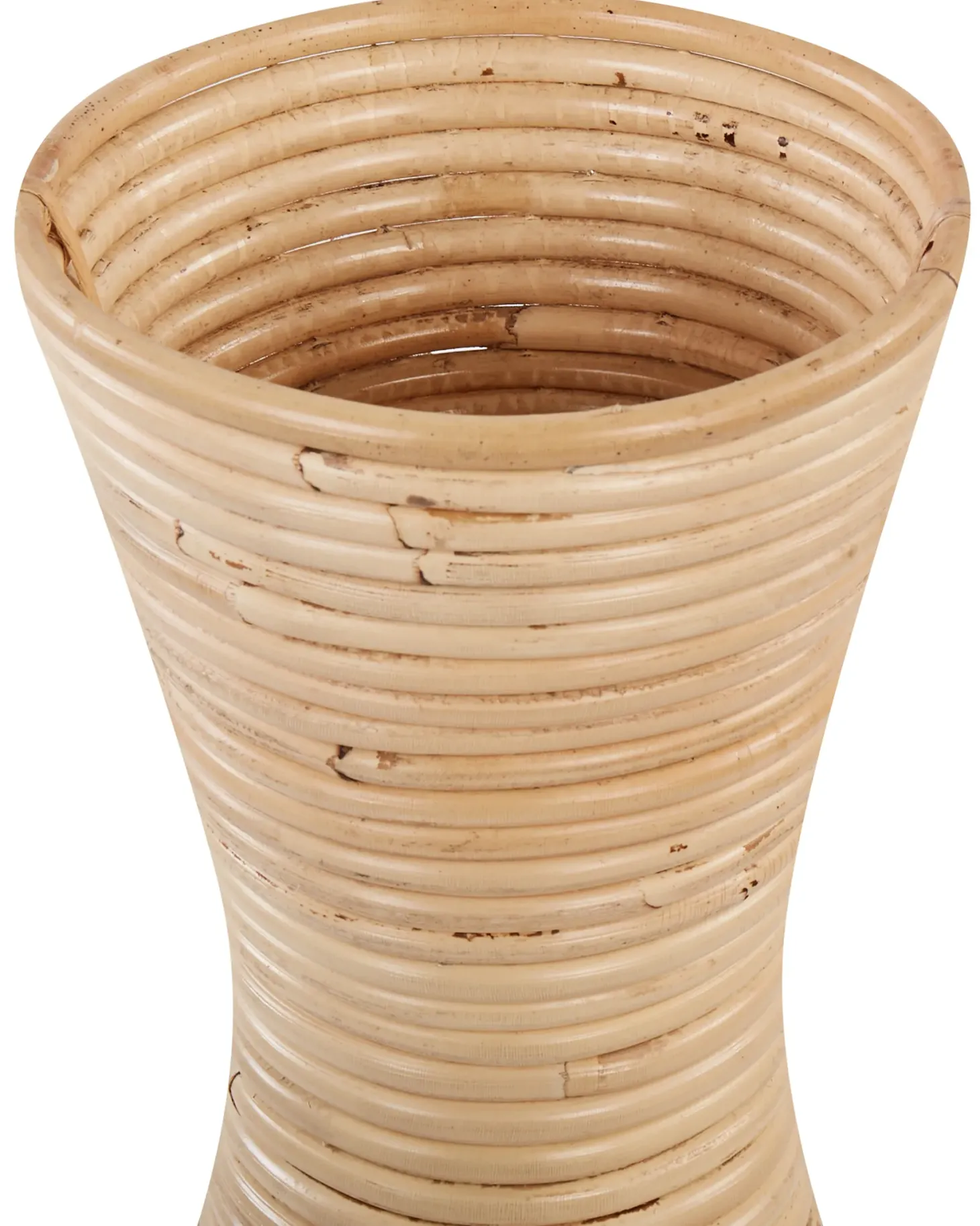 Wazon dekoracyjny TRINISA Rattan 50 cm Naturalny