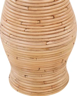 Wazon dekoracyjny TRINISA Rattan 50 cm Naturalny