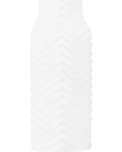 Wazon dekoracyjny XANTHOS Kamionka 32 cm Biały
