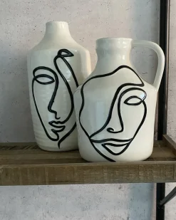 Wazon na kwiaty AENUS Kamionka 22 cm Biały