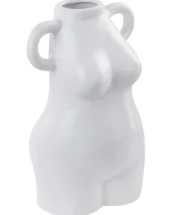 Wazon na kwiaty AIGIO Ceramika 25 cm Biały