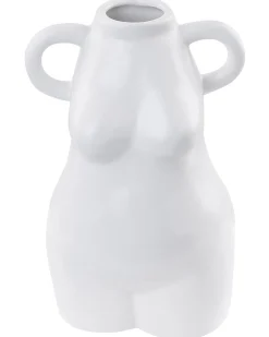 Wazon na kwiaty AIGIO Ceramika 25 cm Biały