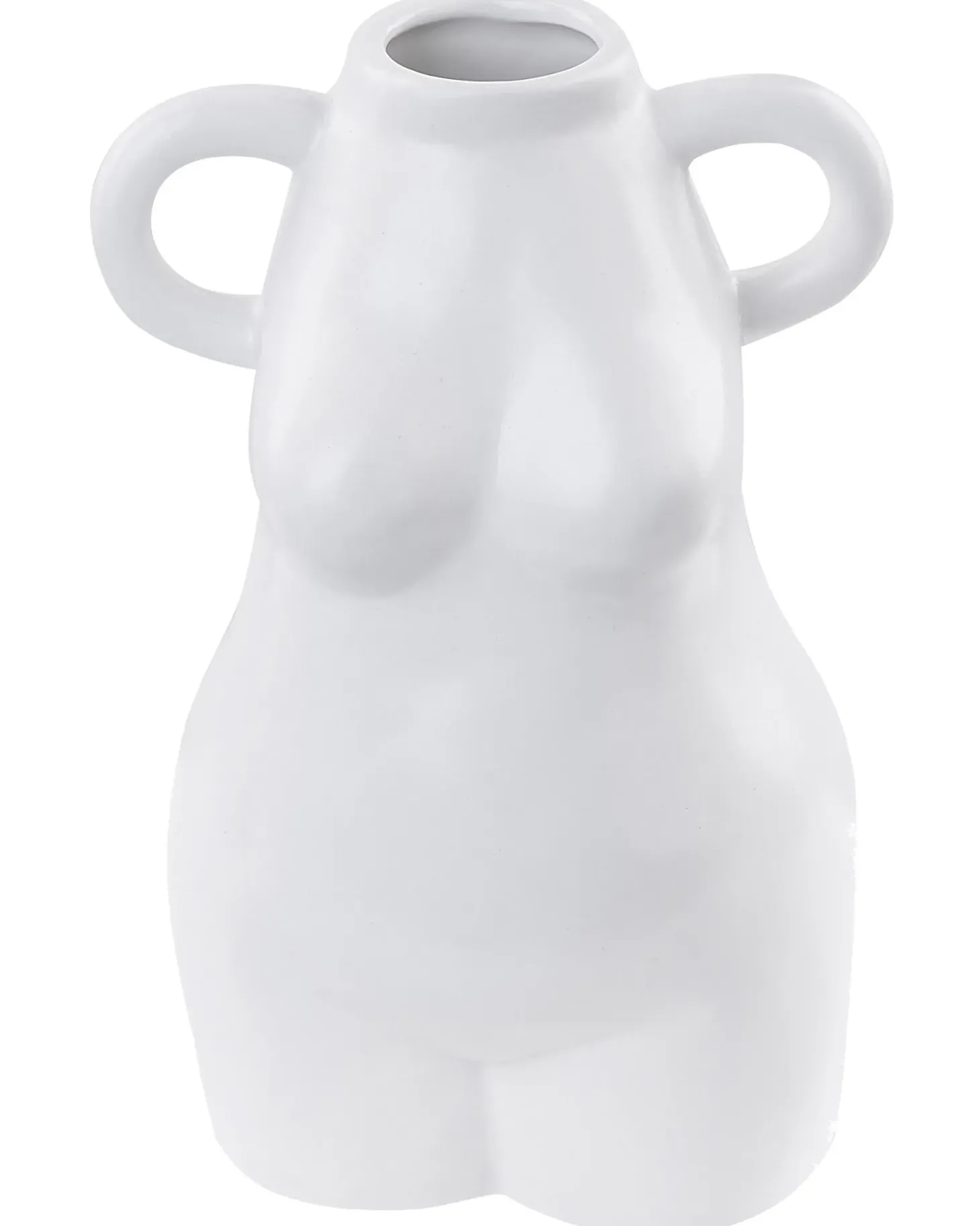 Wazon na kwiaty AIGIO Ceramika 25 cm Biały