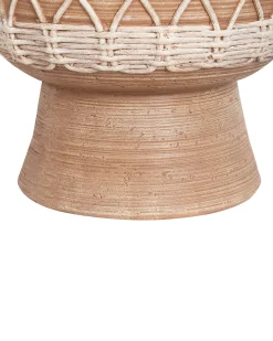 Wazon na kwiaty ALMIROS Ceramika 51 cm Jasnobrązowy