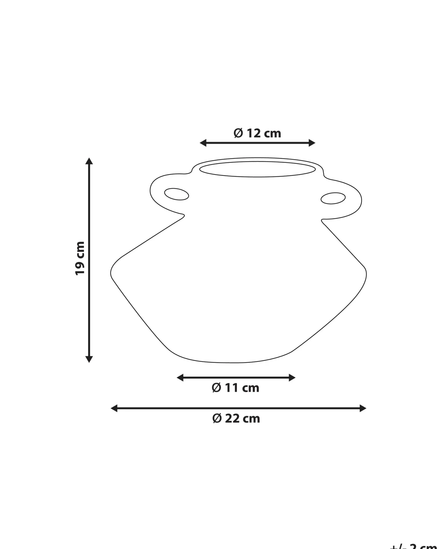 Wazon na kwiaty ALOSIDAE Kamionka 19 cm Jasnobeżowy
