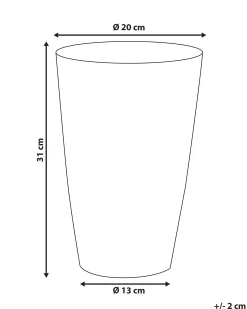 Wazon na kwiaty AMRIT Metal 31 cm Złoty