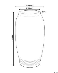 Wazon na kwiaty ARGINO 50 cm Szary