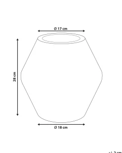 Wazon na kwiaty ARUNCUS Ceramika 30 cm Beżowy