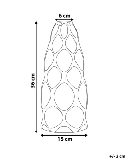 Wazon na kwiaty AVILA Kamionka 36 cm Biały