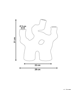 Wazon na kwiaty BARBUS Kamionka 31 cm Brązowy