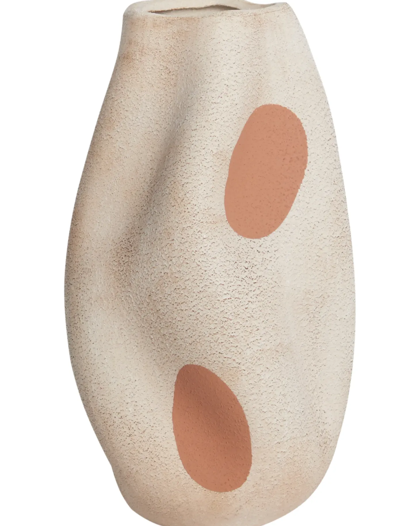 Wazon na kwiaty BATOIDEA Kamionka 25 cm Jasnobeżowy