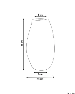 Wazon na kwiaty BATOIDEA Kamionka 25 cm Jasnobeżowy