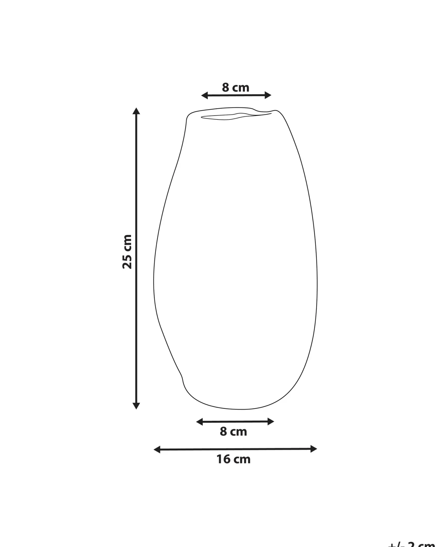 Wazon na kwiaty BATOIDEA Kamionka 25 cm Jasnobeżowy