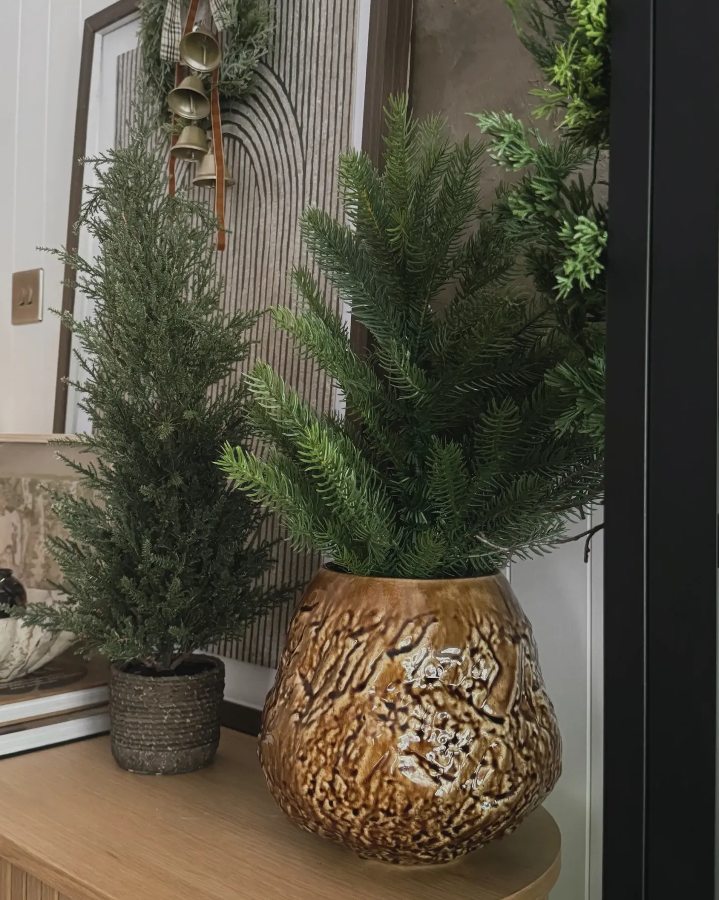 Wazon na kwiaty BETTA Kamionka 22 cm Brązowy