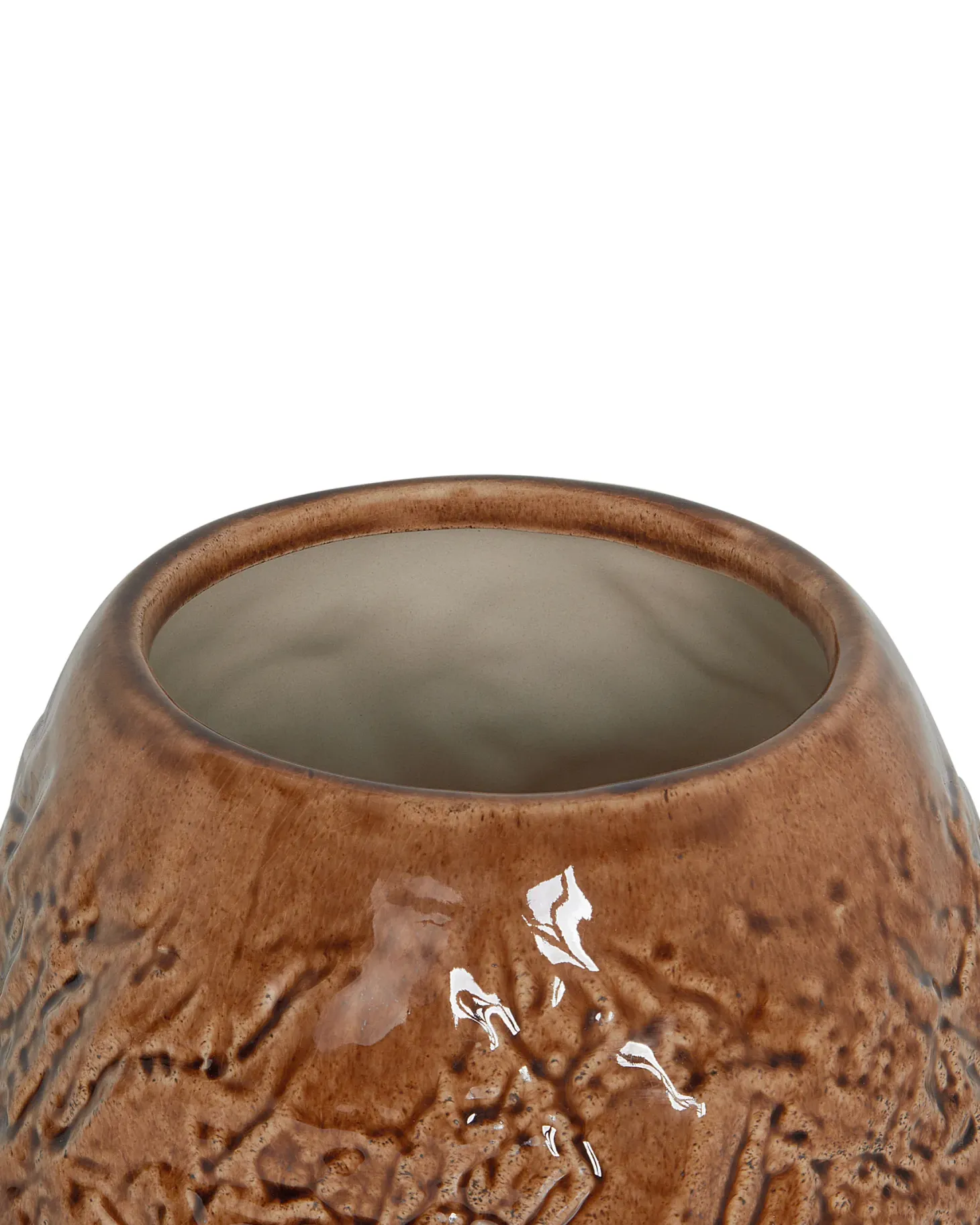 Wazon na kwiaty BETTA Kamionka 22 cm Brązowy